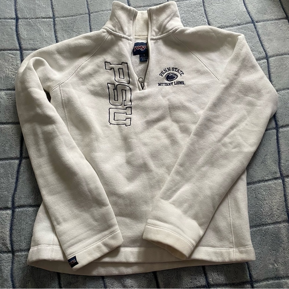 PSU Jansport White Fleece Pullover